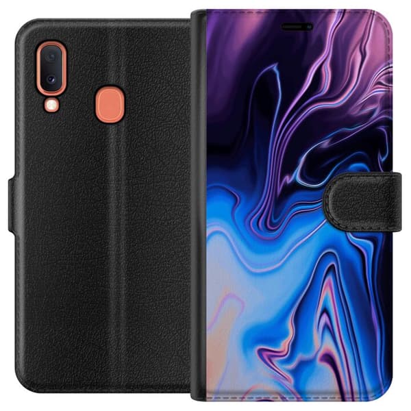 Kompatibelt Lommeboketui til Samsung Galaxy A20e Mønster