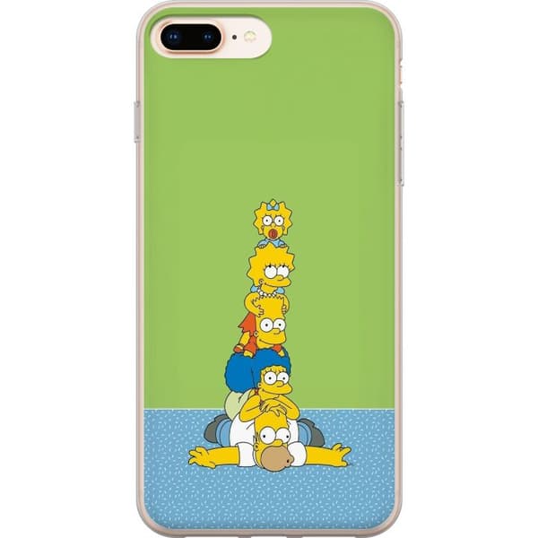 Kompatibelt Mobilskal till Apple iPhone 8 Plus Simpsonfamiljen staplad