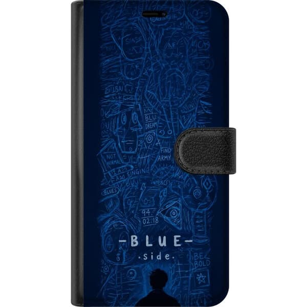 Kompatibel Tegnebogsetui til Apple iPhone 14 Plus Blue Side illustration