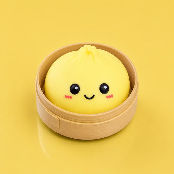 Dumpling Squishy Mystery Box 5,5 cm – Kawaii Fidgetlegetøj til børn +3 år