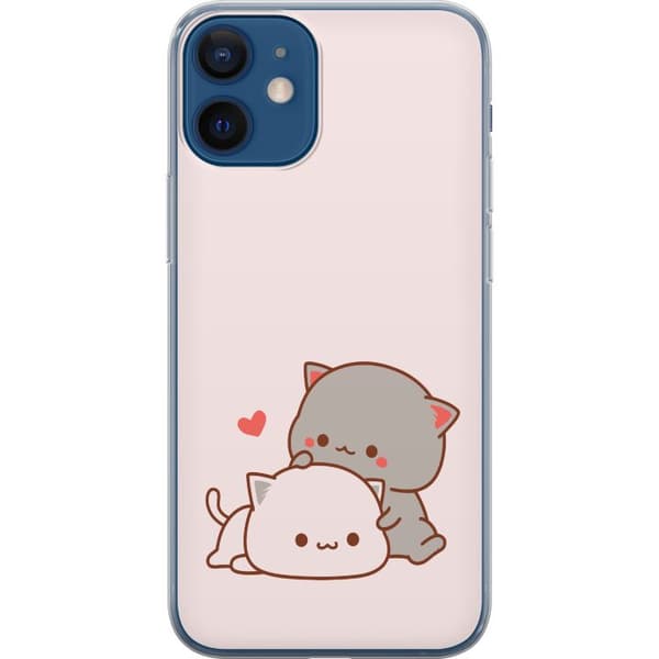 Kompatibelt Mobildeksel til Apple iPhone 12 Kawaii Katt