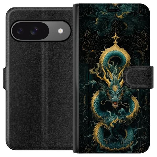 Kompatibel Tegnebogsetui til Google Pixel 9 Pro Asiatisk drake