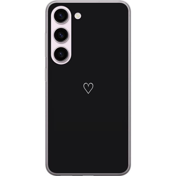 Kompatibel Mobilcover til Samsung Galaxy S23 Hjerte Sort