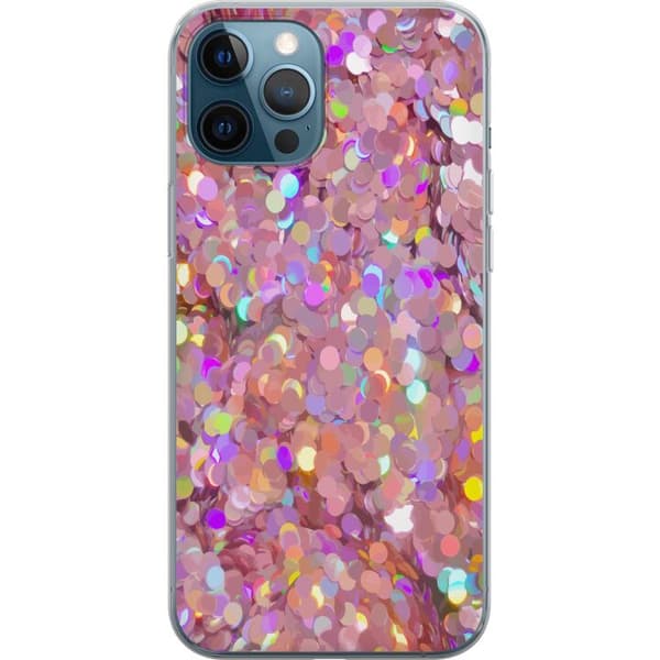 Kompatibelt Mobilskal till Apple iPhone 12 Pro Rosa glitter