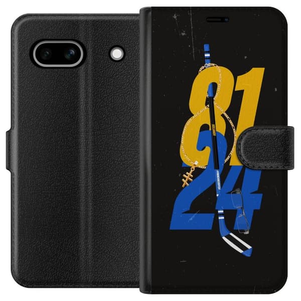 Kompatibelt Lommeboketui til Google Pixel 7a Hockeynummer med klubba