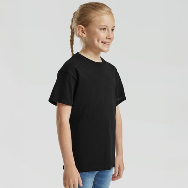 T-shirt til Børn | Klassisk Børne T-shirt Sort 5-6 År Mumin Närbild Mumin Närbild Sort 5-6 År