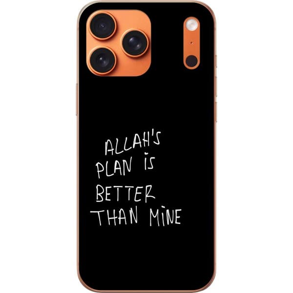 Yhteensopiva Puhelinkuori Apple iPhone 18 Pro Max Allahs plan är bättre än min