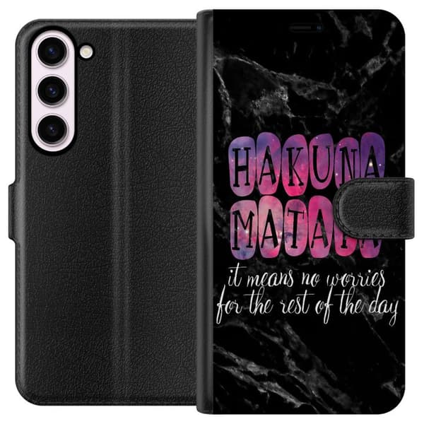Kompatibel Tegnebogsetui til Samsung Galaxy S23+ Hakuna Matata