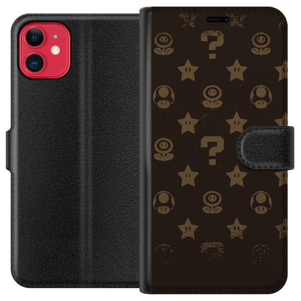 Kompatibel Tegnebogsetui til Apple iPhone 11 Super Mario Bros