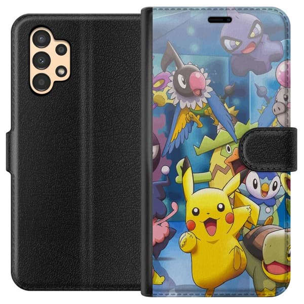Kompatibelt Plånboksfodral till Samsung Galaxy A13 Pokemon