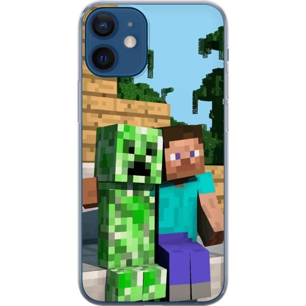 Kompatibelt Mobildeksel til Apple iPhone 12 MineCraft