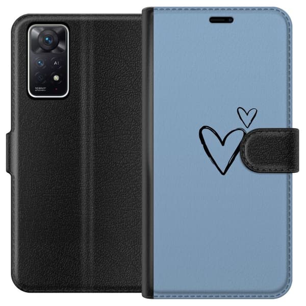 Kompatibelt Plånboksfodral till Xiaomi Redmi Note 11 Pro 5G Hjärta