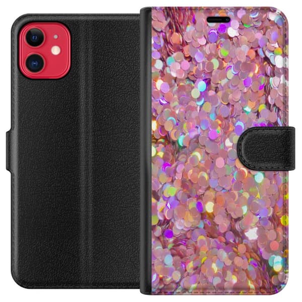 Kompatibel Tegnebogsetui til Apple iPhone 11 Glitter
