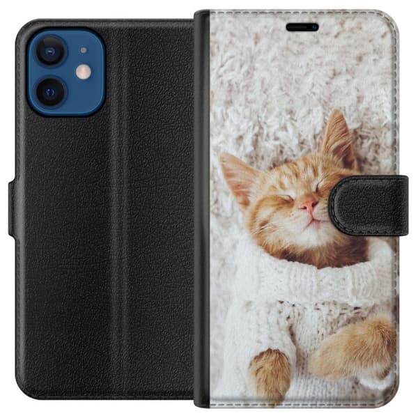 Yhteensopiva Lompakkokotelo Apple iPhone 12 Kissa