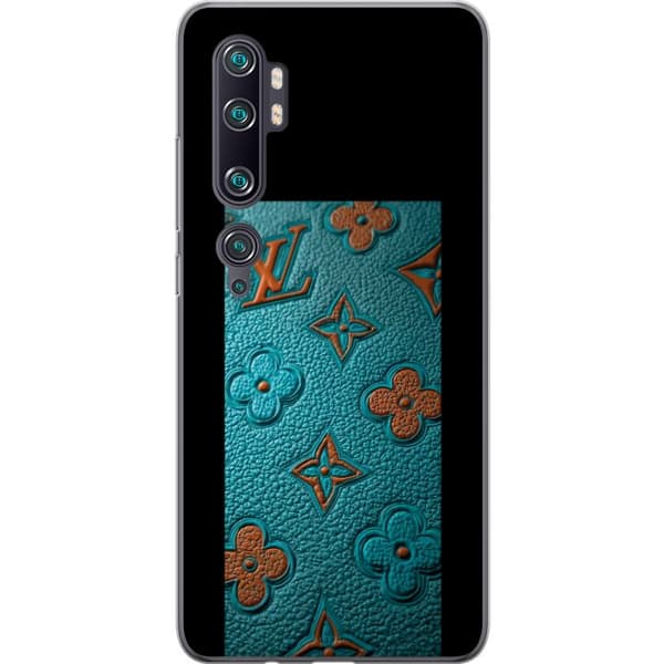 Kompatibelt Mobildeksel til Xiaomi Mi Note 10 Pro Elegant monogramdesign med preg av lærfølelse
