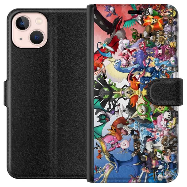 Kompatibelt Plånboksfodral till Apple iPhone 13 mini Pokemon