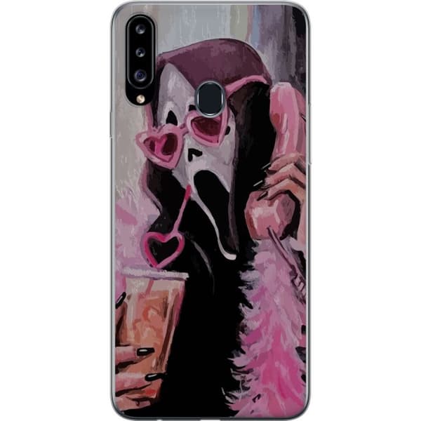 Kompatibelt Mobilskal till Samsung Galaxy A20s Ghostface