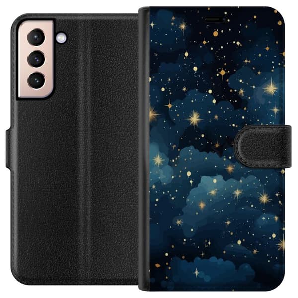 Kompatibel Tegnebogsetui til Samsung Galaxy S21 Stjerner på himlen