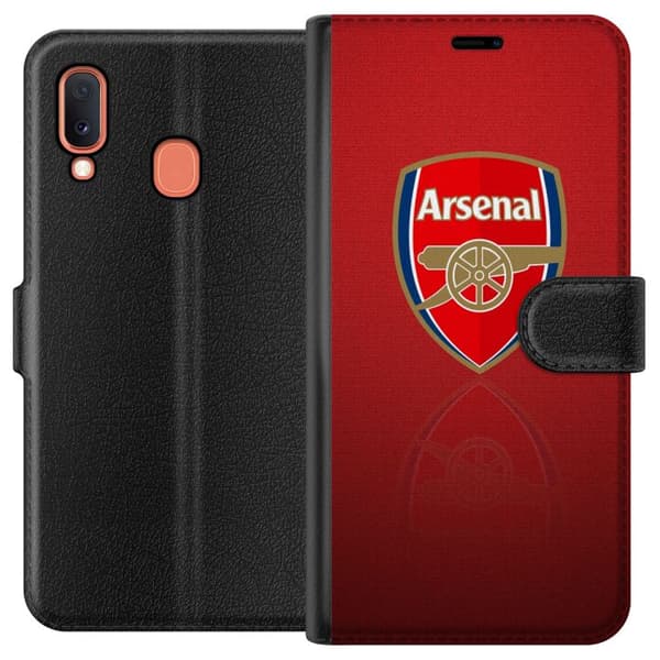 Kompatibelt Plånboksfodral till Samsung Galaxy A20e Arsenal