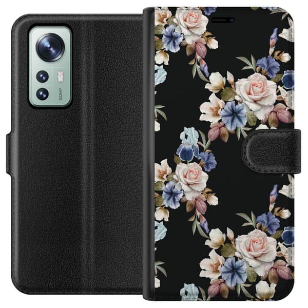 Kompatibel Tegnebogsetui til Xiaomi 12 Blomster