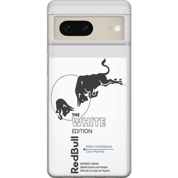 Kompatibelt Mobildeksel til Google Pixel 7 Moderne Red Bull White Edition design