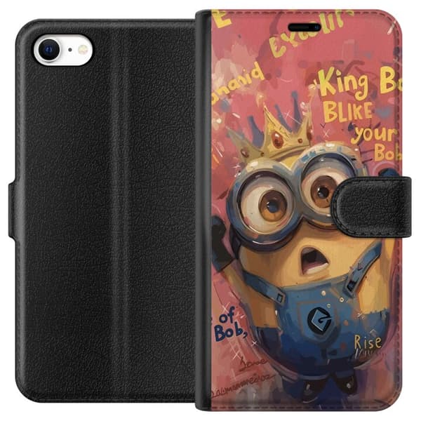 Kompatibelt Plånboksfodral till Apple iPhone 6 Minion Med Krona