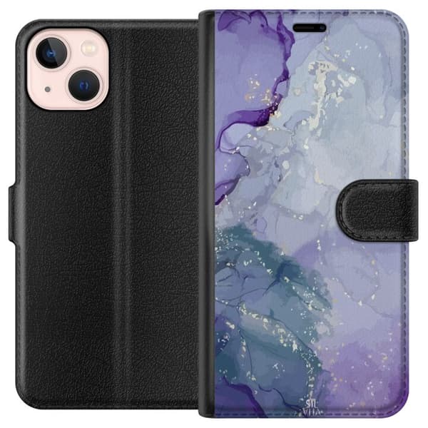 Kompatibelt Lommeboketui til Apple iPhone 13 mini Marmor