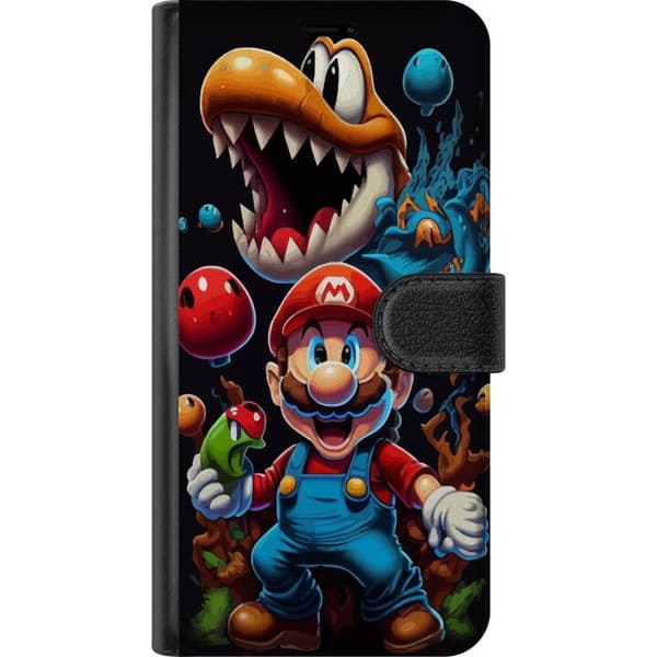 Kompatibel Tegnebogsetui til Samsung Galaxy A23 Super Mario