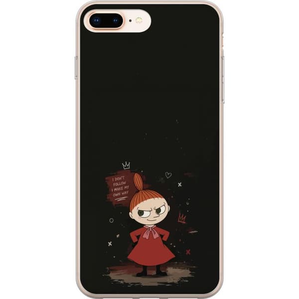 Kompatibelt Mobildeksel til Apple iPhone 7 Plus Tegnet selvsikker figur med inspirerende sitat og mørk grungestil