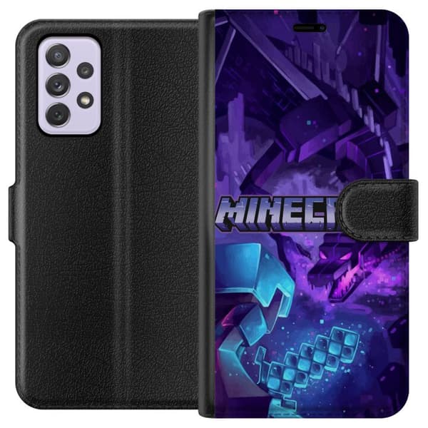 Kompatibelt Lommeboketui til Samsung Galaxy A52s 5G Minecraft