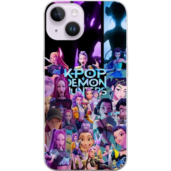 Kompatibelt Mobildeksel til Apple iPhone 14 KPop Demon Hunters mørk anime-vinylfigur