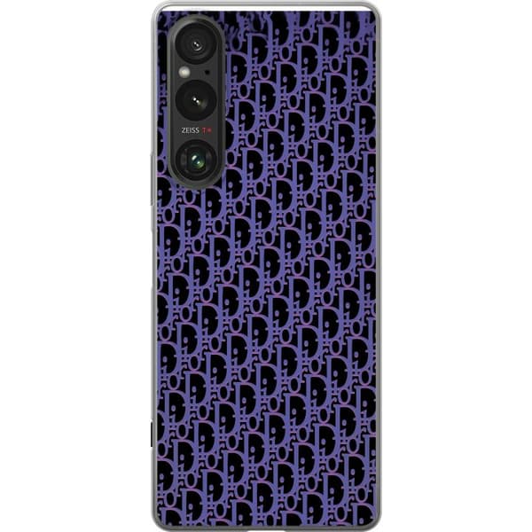Kompatibelt Mobildeksel til Sony Xperia 1 V Moderneluksuriøst monogram i stilrent design