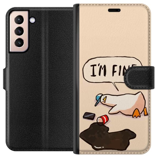 Kompatibelt Plånboksfodral till Samsung Galaxy S21 Full Anka