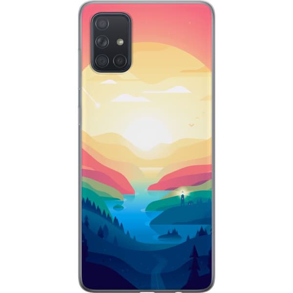 Kompatibelt Mobildeksel til Samsung Galaxy A71 Rosa horisont