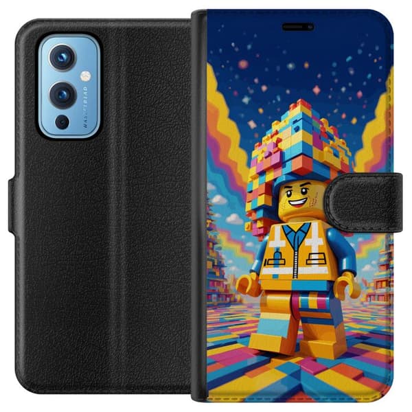 Kompatibelt Plånboksfodral till OnePlus 9 Byggklossfigur