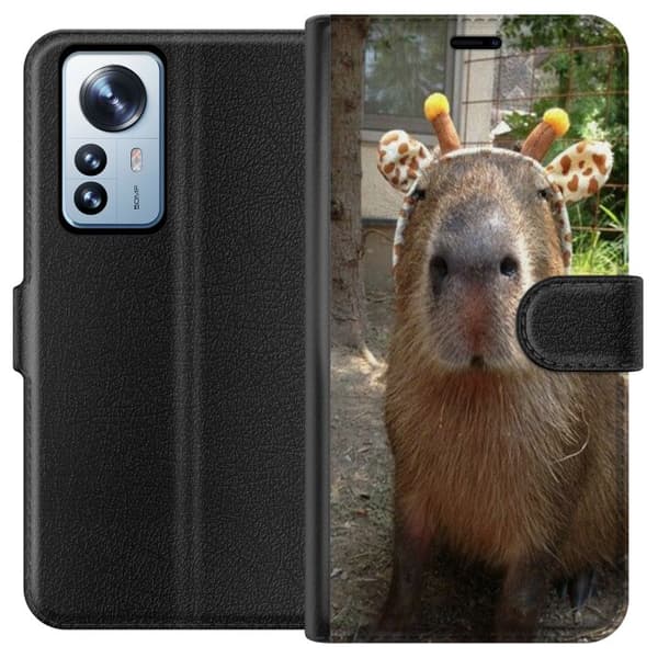 Kompatibelt Plånboksfodral till Xiaomi 12 Pro Capybara