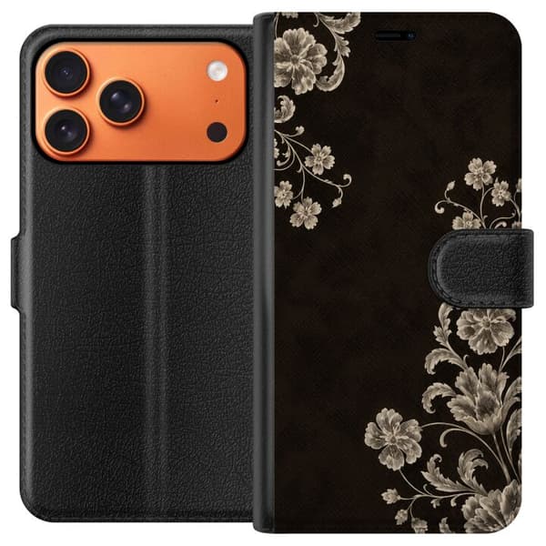 Kompatibelt Lommeboketui til Apple iPhone 17 Pro Max Svart hage