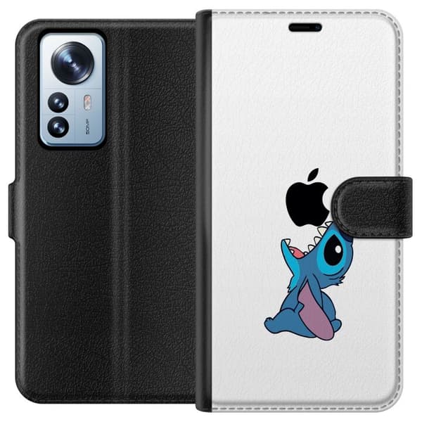 Kompatibel Tegnebogsetui til Xiaomi 12 Pro Stitch Apple