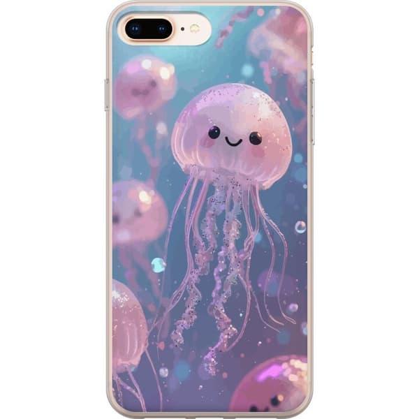 Kompatibelt Mobildeksel til Apple iPhone 8 Plus Magisk Glitrende Manet i Pastell