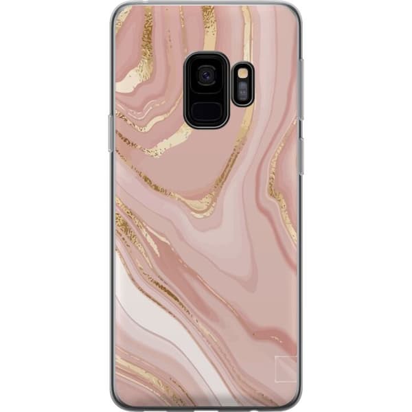 Kompatibelt Mobilskal till Samsung Galaxy S9 Marmor Guld