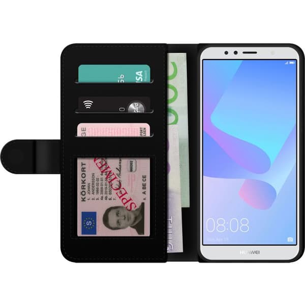 Kompatibelt Lommeboketui til Huawei Y6 (2018) BTS