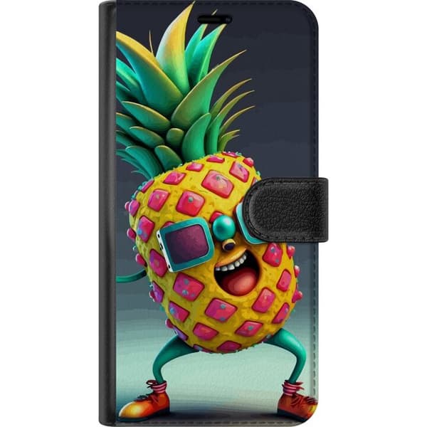 Kompatibelt Plånboksfodral till Samsung Galaxy S20+ Ananas