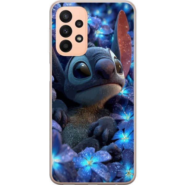 Kompatibelt Mobildeksel til Samsung Galaxy A23 Stitch Blant Blomster