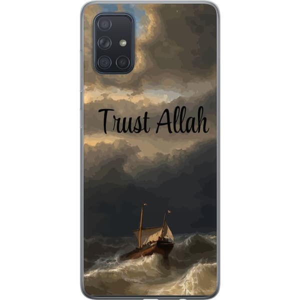 Kompatibelt Mobildeksel til Samsung Galaxy A71 Trust Allah över stormigt hav
