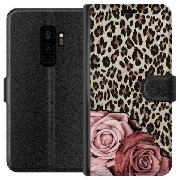 Kompatibel Tegnebogsetui til Samsung Galaxy S9+ Roser og mønstre