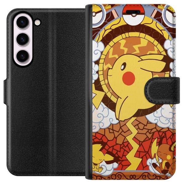 Kompatibelt Plånboksfodral till Samsung Galaxy S23+ Pikachu