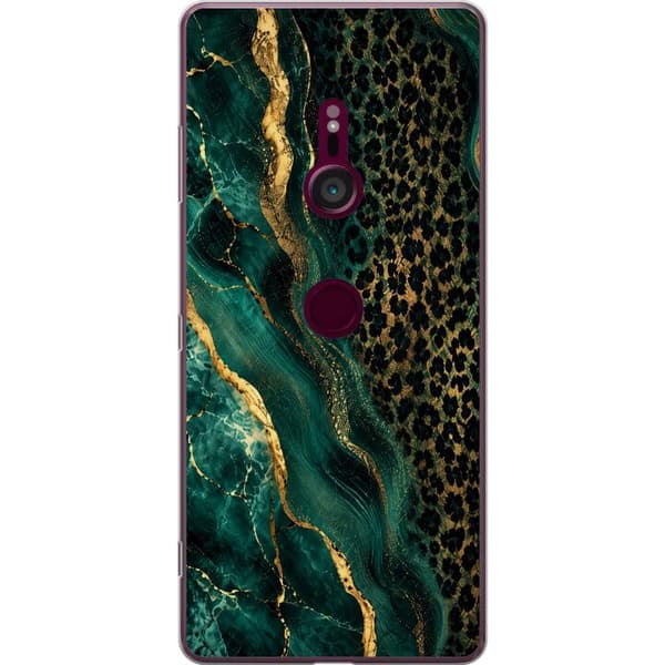 Kompatibelt Mobildeksel til Sony Xperia XZ3 Smaragdleopard