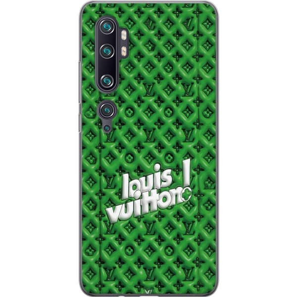 Kompatibelt Mobildeksel til Xiaomi Mi Note 10 Pro Grønt luksusmønster med monogram