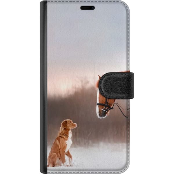 Kompatibel Tegnebogsetui til Samsung Galaxy A54 Hest & Hund