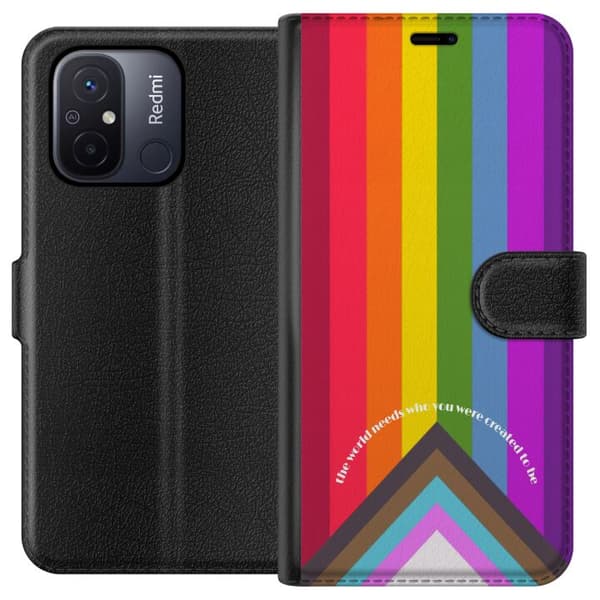 Kompatibel Tegnebogsetui til Xiaomi Redmi 12C Hej verden!